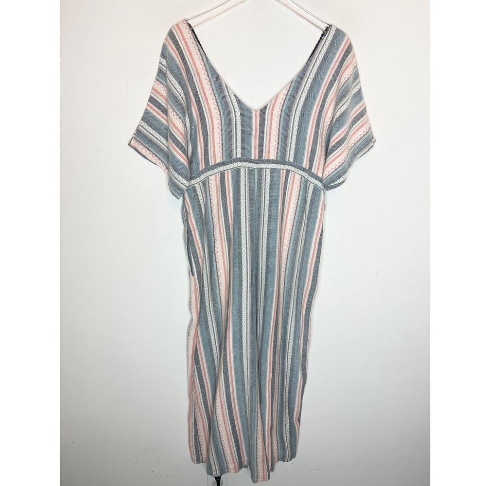 Anthropologie The Odells Monroe Striped Jumpsuit Multicolor V-Neck Pockets XS. - Picture 10 of 12